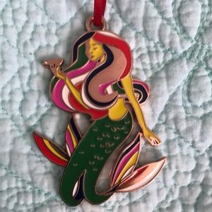 Starbucks siren mermaid enamel Christmas ornamento